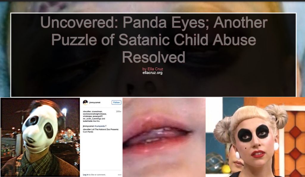 Uncovered: Panda Eyes; Another Mystery In Satanic Child Abuse Resolved